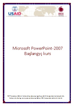 Microsoft Powerpoint-2007-Başlangyç kurs